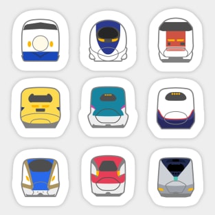 Adventurous Bullet Trains Collection Sticker